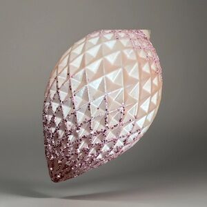 Christmas Street Embellished Pink Glass Ornament, Pinkmas